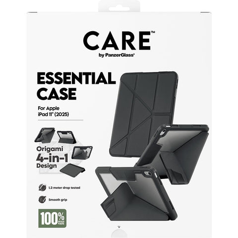 CARE by Panzer Essential Folio for iPad 11" (2025) A16 [Black]