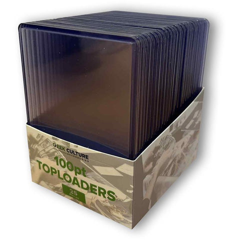 Geek Culture – 100pt Medium Toploaders (25 Pack)