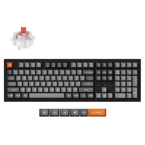 Keychron K10 Max QMK RGB Backlight Wireless Mechanical Keyboard (Super Red Switch - Hot-Swappable)
