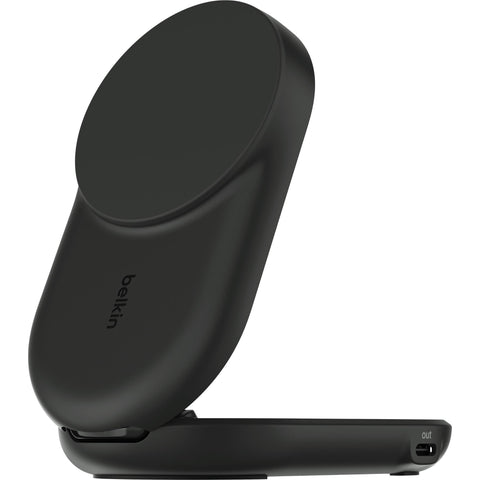 Belkin UltraCharge 2-in-1 Foldable Qi2 25W Magnetic Charger (Black)
