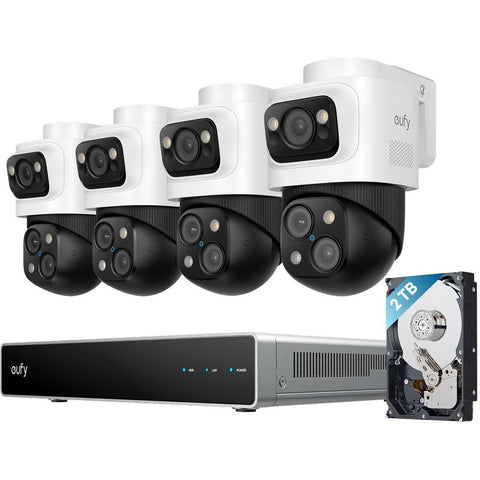 eufy S4 Max NVR POE 24/7 Security System  [4 x PTZ Cameras]