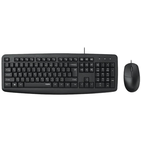 Rapoo NX1600 Wired Mouse & Keyboard Combo (Black)