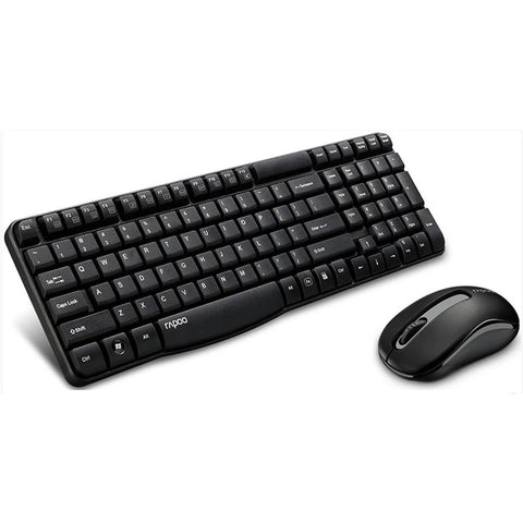 Rapoo X1800S Wireless Multimedia Keyboard and Mouse (Black)