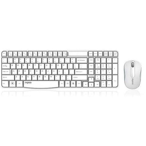 Rapoo X1800S Wireless Multimedia Keyboard and Mouse (White)