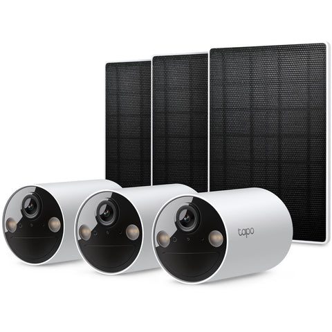 Tapo C410 Solar-Powered Security Camera Kit V2 (3-Pack)
