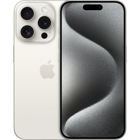 Apple iPhone 15 Pro 256GB (White Titanium) [~Refurbished: Excellent]
