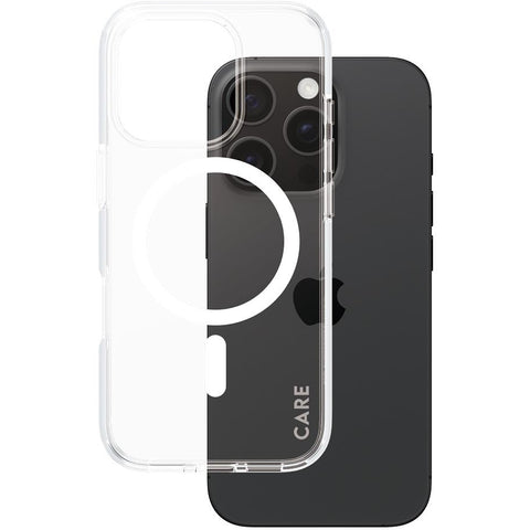 CARE by Panzer Urban Combat Case for Apple iPhone 16 Pro (White/Clear)