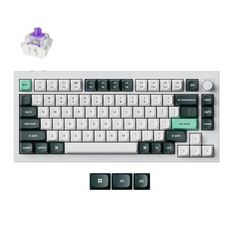 Keychron Q1 HE QMK Wireless Custom Keyboard (Shell White)