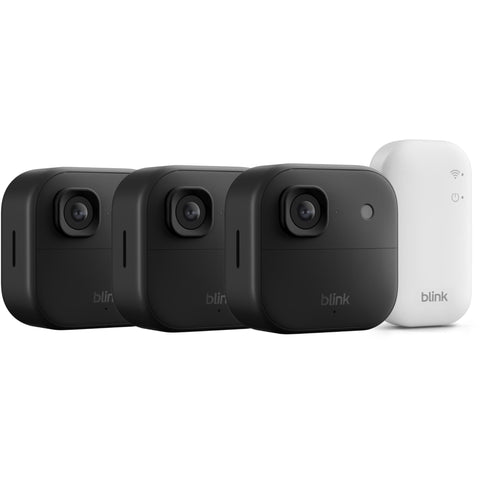 Blink Outdoor 2K+ Wireless Security Camera (Black) [3 Pack]
