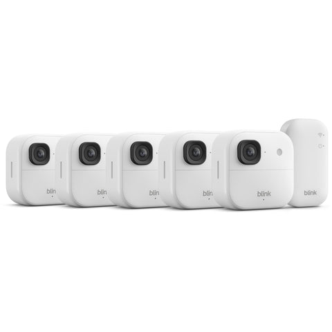 Blink Outdoor 2K+ Wireless Security Camera (White) [5 Pack]