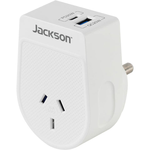Jackson MOVE Rapid Charge PD20W USB-C/A Outbound Travel Adaptor (South Africa & More)