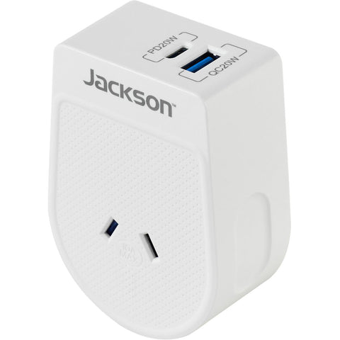 Jackson MOVE Rapid Charge PD20W USB-C/A Outbound Travel Adaptor (Japan, South America & More)
