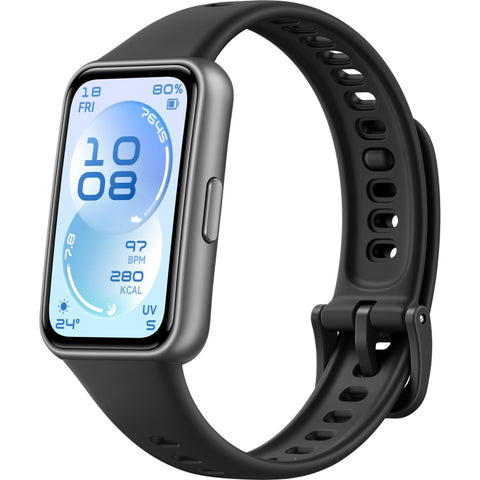 Huawei Band 11 Durable Polymer Case with Fluoroelastomer Strap (Black)