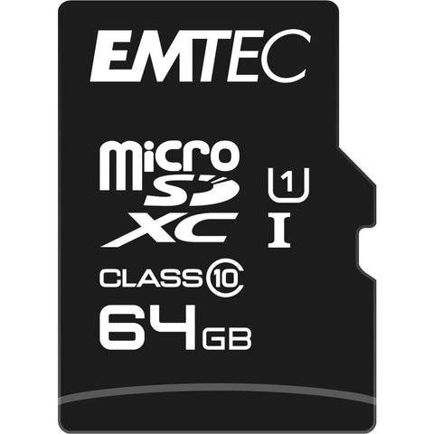 Emtec EliteGold UHS-1 U1 Micro SD Card (64GB)