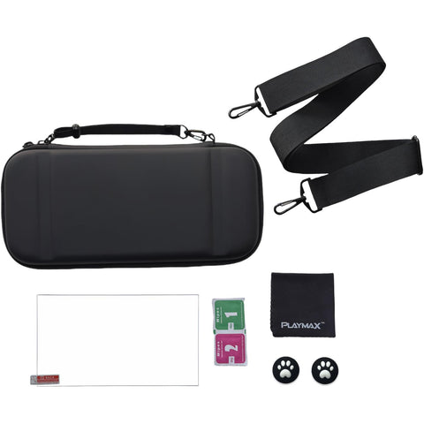 Playmax Deluxe Travel Case Bundle for Nintendo Switch 2 (Black)