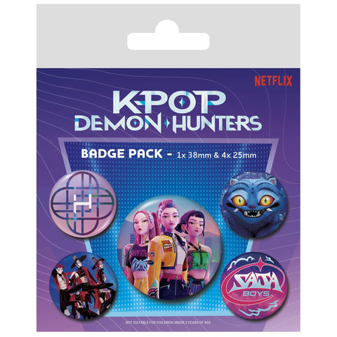 Impact Merch Badges 5 Pack (K-Pop Demon Hunters)