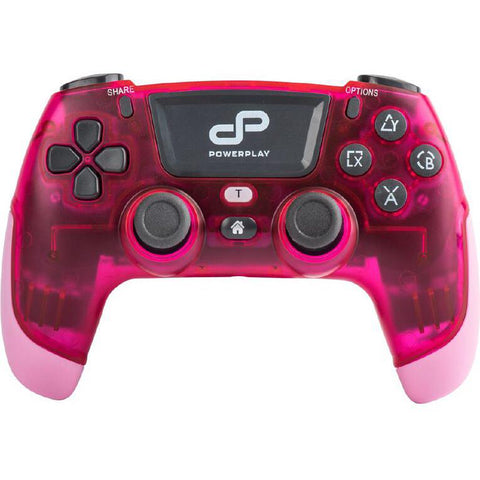 PowerPlay Wireless Controller for PS4 (Translucent Pink)