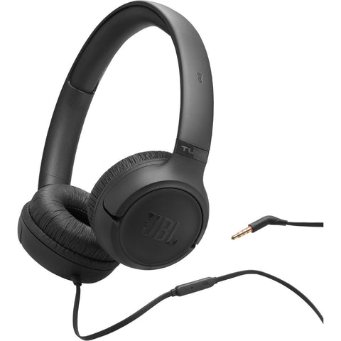 JBL Tune 530 Wired On-ear Headphones (Black) [3.5mm]