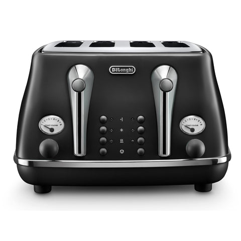 Delongi Icona 4 Slice Toaster (Edinburgh Black)