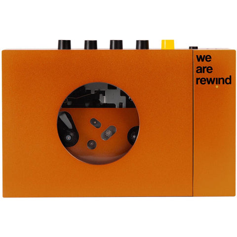 We Are Rewind Portable Bluetooth Cassette Player (Serge Orange)