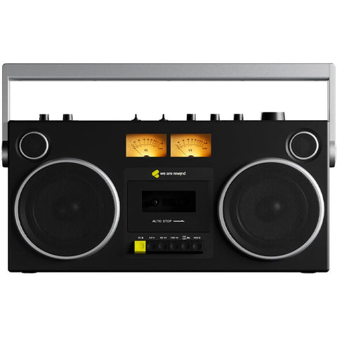 We Are Rewind Getto Blaster Cassette Player & Recorder (Curtis Black)