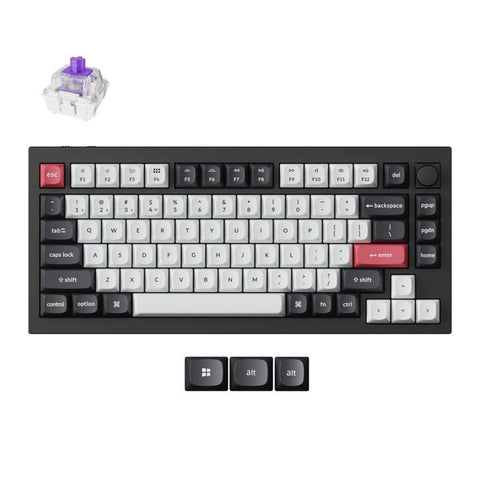 Keychron Q1 HE QMK Wireless Custom Keyboard (Carbon Black)