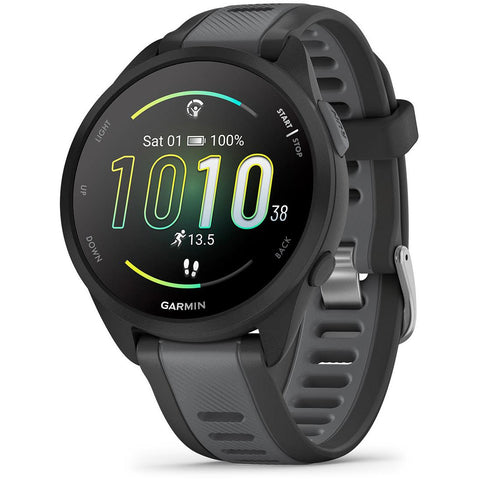 Garmin Forerunner 165 Smart Watch (Black/Slate Grey)