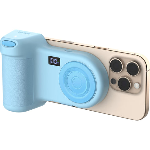 Belkin Stage PowerGrip Magnetic Charging Camera Grip with Power Bank (Blue)