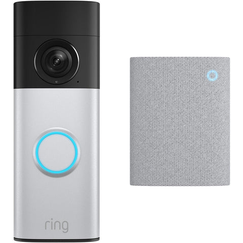 Ring Battery Video Doorbell 2K Plus [2nd Gen] with Chime [3rd Gen] (Nickel Silver)