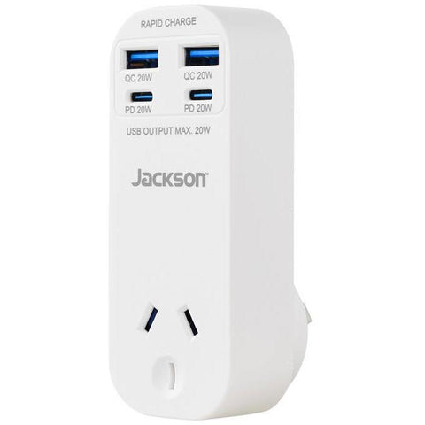 Jackson Rapid Charge PD20W USB-C / USB-A Wall Adaptor