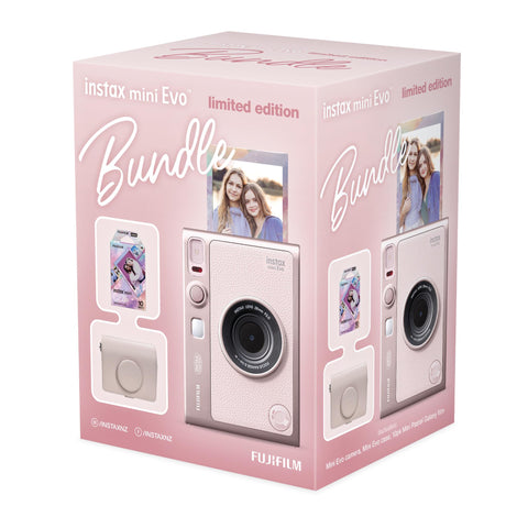 Instax Mini EVO Instant Camera Bundle MY26 (Gentle Rose)