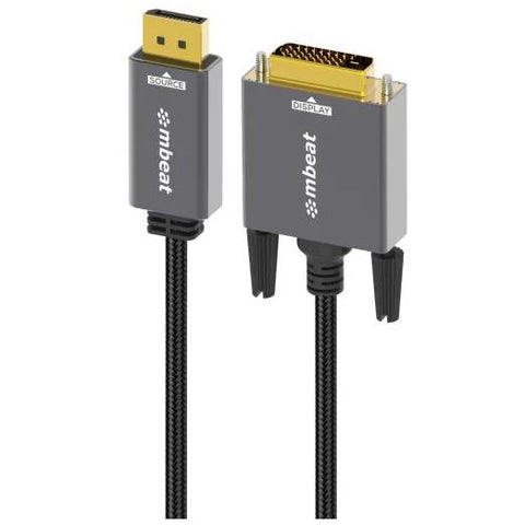 mbeat Tough Link DisplayPort to DVI-D Cable [1.8m]
