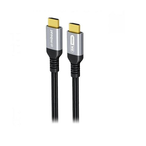mbeat Tough Link Certified 8K HDMI Cable [3m] (Space Grey)