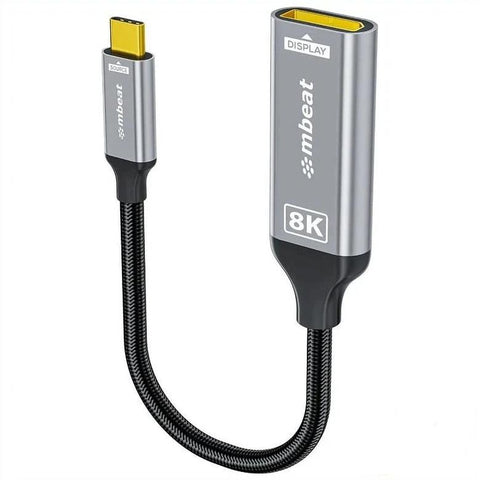 mbeat Tough Link 8K USB-C to DP Adapter (Space Grey)