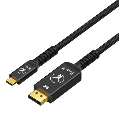 Bonelk Pro-X Long-Life USB-C to DisplayPort Cable [1.5m] (Black)