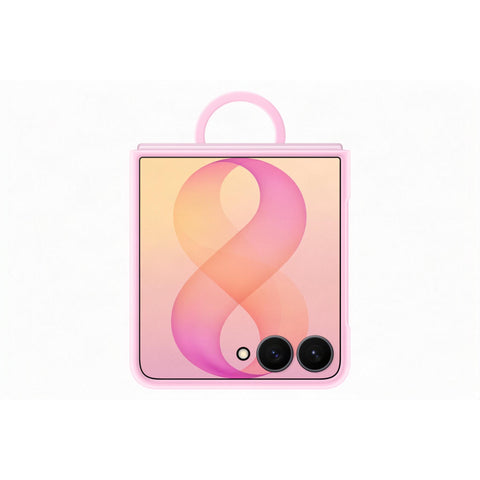 Samsung Silicone Ring Magnet Case for Galaxy Z Flip8 (Pink)