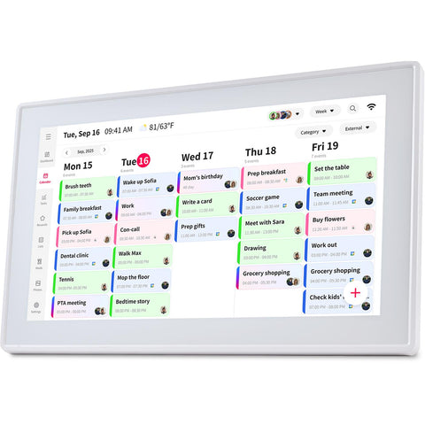 Jackson Oneplace Family Calendar 15.6" (White)