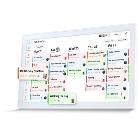 Jackson Oneplace Family Calendar 21" (White)