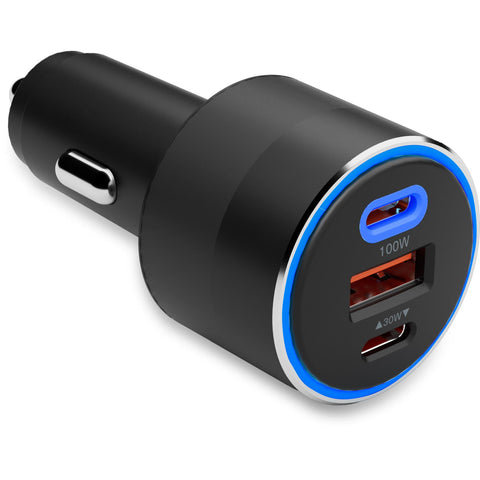 Cygnett CarPower 100W Multi Port Car Charger (Black)