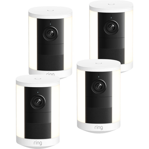 Ring Spotlight Camera 2K [2nd Gen] Battery [4-Pack] (White)