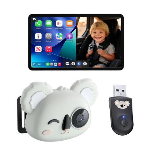 Ottocast Cabin Care Wireless CarPlay & Android Auto Adapter with Baby & Pet Monitor