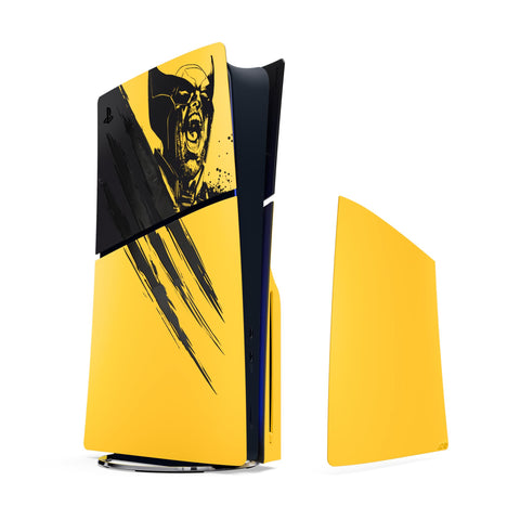 PS5 PlayStation 5 Slim Console Covers (Marvel’s Wolverine Battle Yellow Limited Edition)