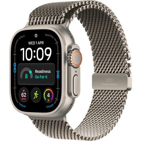 Apple Watch Ultra 4 GPS + Cellular 49mm (Natural Titanium Case with Natural Titanium Milanese Loop - M)