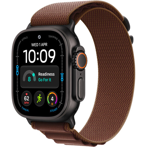 Apple Watch Ultra 4 GPS + Cellular 49mm (Black Titanium Case with Burgundy Alpine Loop - M)