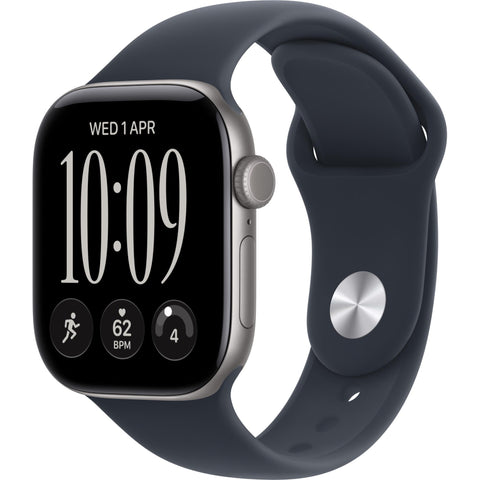 Apple Watch Series 12 GPS 42mm (Space Grey Aluminium Case with Navy Blue Sport Band - S/M)