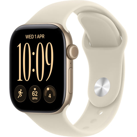 Apple Watch Series 12 GPS 42mm (Light Gold Aluminium Case with Sand Sport Band - M/L)