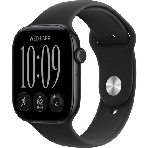 Apple Watch Series 12 GPS + Cellular 46mm (Black Aluminium Case with Black Sport Band - M/L)
