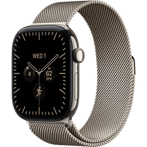 Apple Watch Series 12 GPS + Cellular 46mm (Natural Titanium Case with Natural Milanese Loop - M/L)