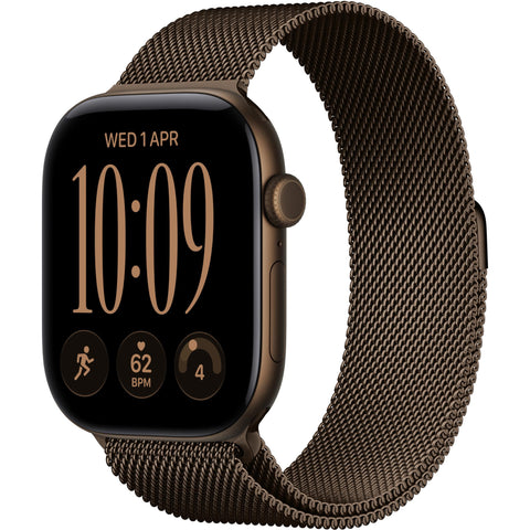 Apple Watch Series 12 GPS 46mm (Dark Bronze Aluminium Case with Dark Bronze Milanese Loop - S/M)