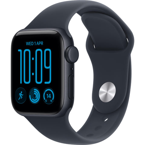 Apple Watch SE 3 GPS + Cellular 40mm (Midnight Aluminium Case with Navy Blue Sport Band - S/M)